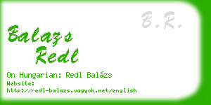 balazs redl business card